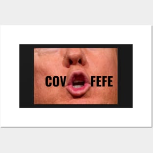 COVFEFE Funny Donald Trump Saying Words Facemask Political Humor Posters and Art